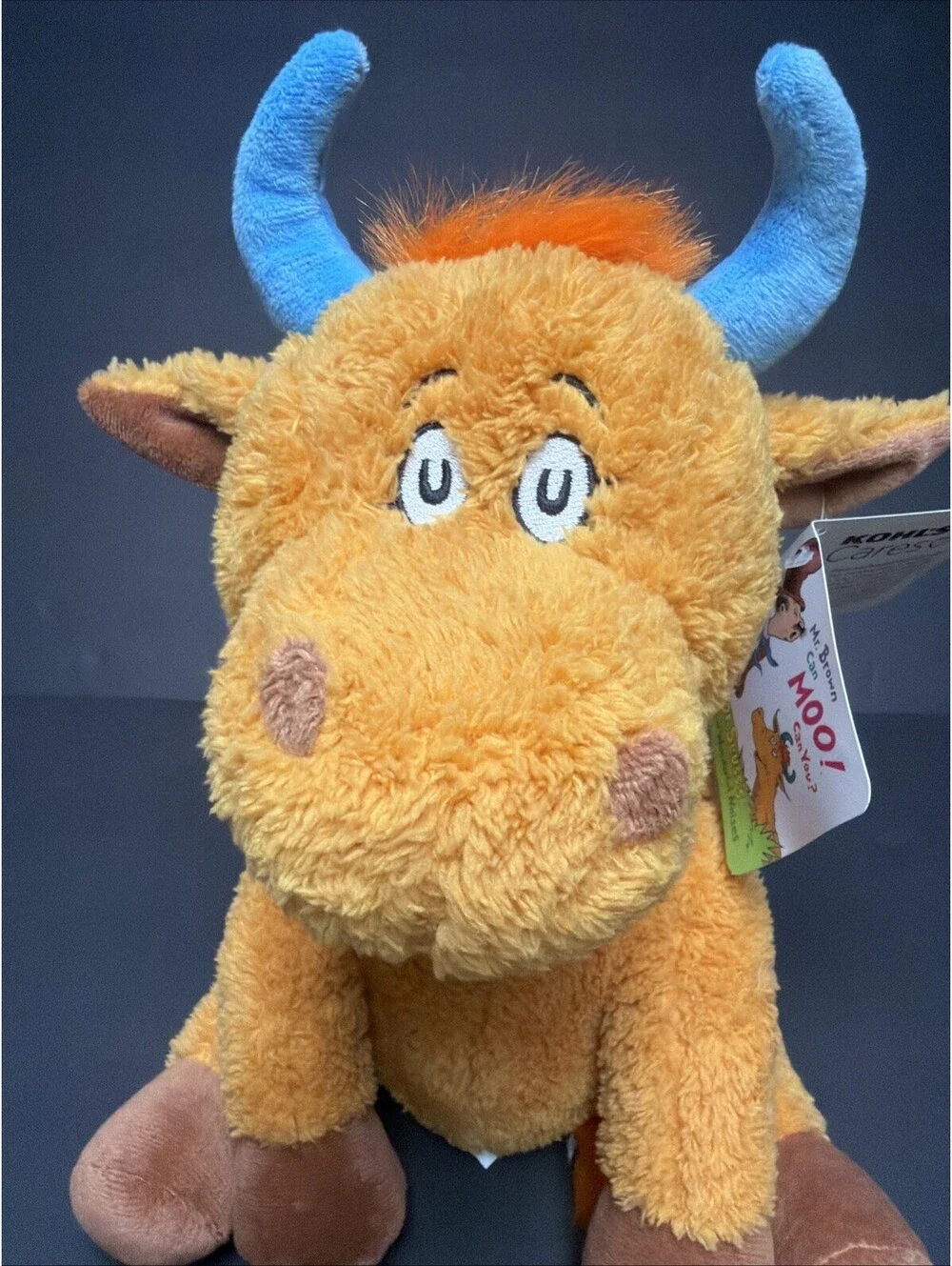 Kohl's Cares Dr. Seuss Mr. Brown Can Moo Can You? Cow Plush Stuffed Animal NWT